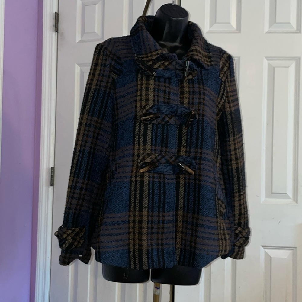 Vintage Dollhouse Tweed Plaid Jacket - Size 12